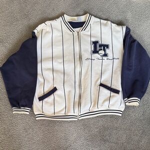 RARE! Looney Tunes ACME Baseball National All-Stars Jacket. Navy/Cream. Size XL